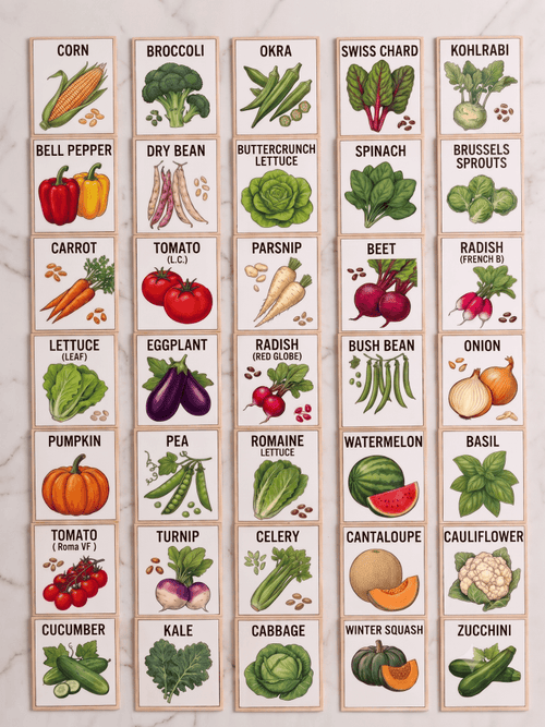 35 Premium Vegetable Seed Variety Pack