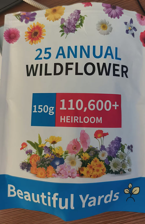 110,600+ Wildflower Seeds - 25 Annual Mix