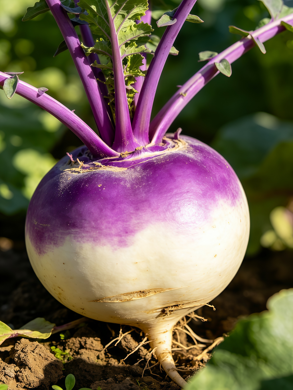 Purple Top White Globe Organic Turnip Seed