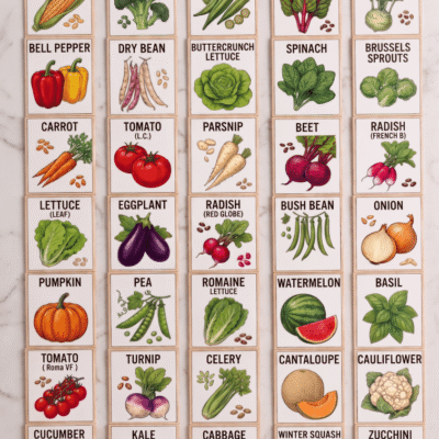 4 35 Premium Vegetable Seed Variety Pack