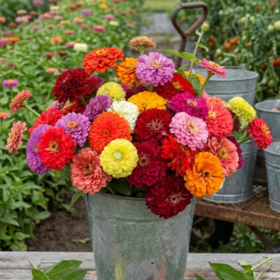 Benary's Giant Mix Zinnia Seed