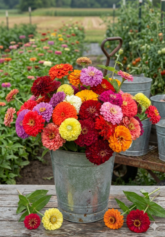 Benary's Giant Mix Zinnia Seed