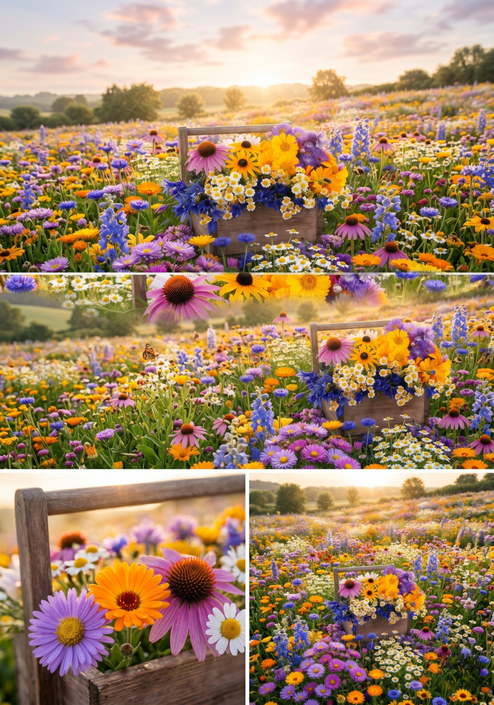 Butterfly and Hummingbird Flower Seed Mix - 24-Variety Blend