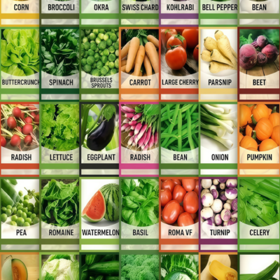 蔬菜大全2 35 Premium Vegetable Seed Variety Pack