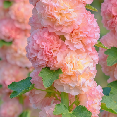 蜀葵3 Peaches 'n' Dreams (OP) Hollyhock Seed